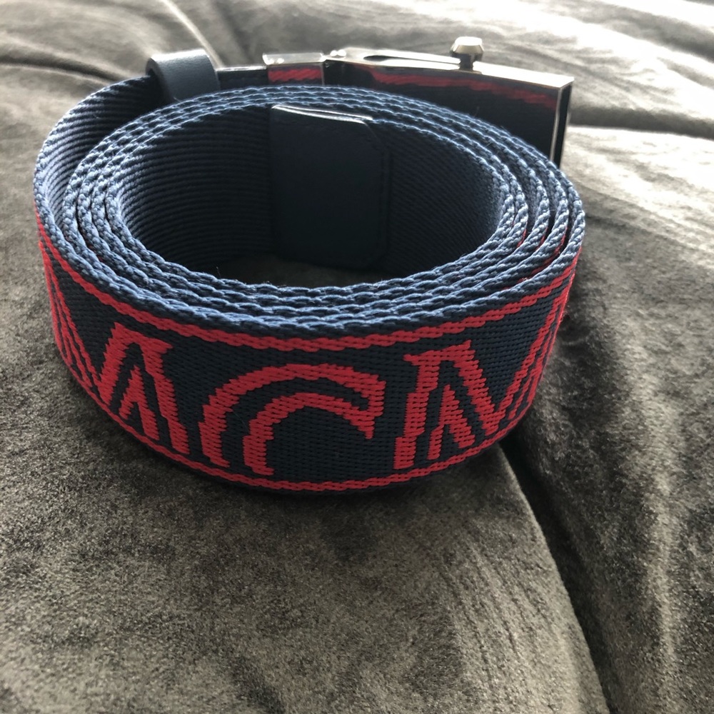 Authentic UNISEX MCM logo sliding clip belt